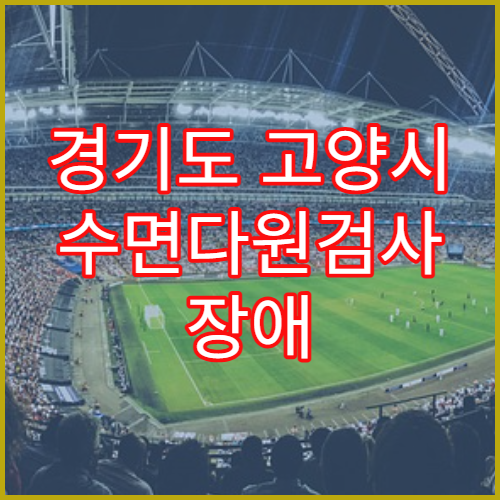 경기도 고양시 수면다원검사 장애 치료 병원 덕양구