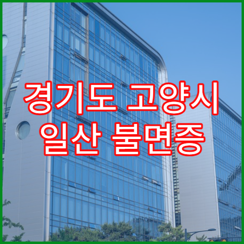 경기도 고양시 일산 불면증 스트레스 완화 한방 치료 전문 한의원 안내